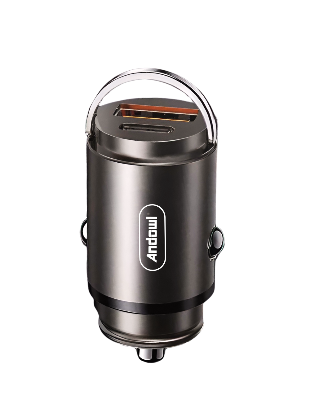 Зарядний пристрій Andowl Q-DC310X1 в авто прикурювач 50w usb quick charge 3.0 type c power delivery Чорний (e01221df)