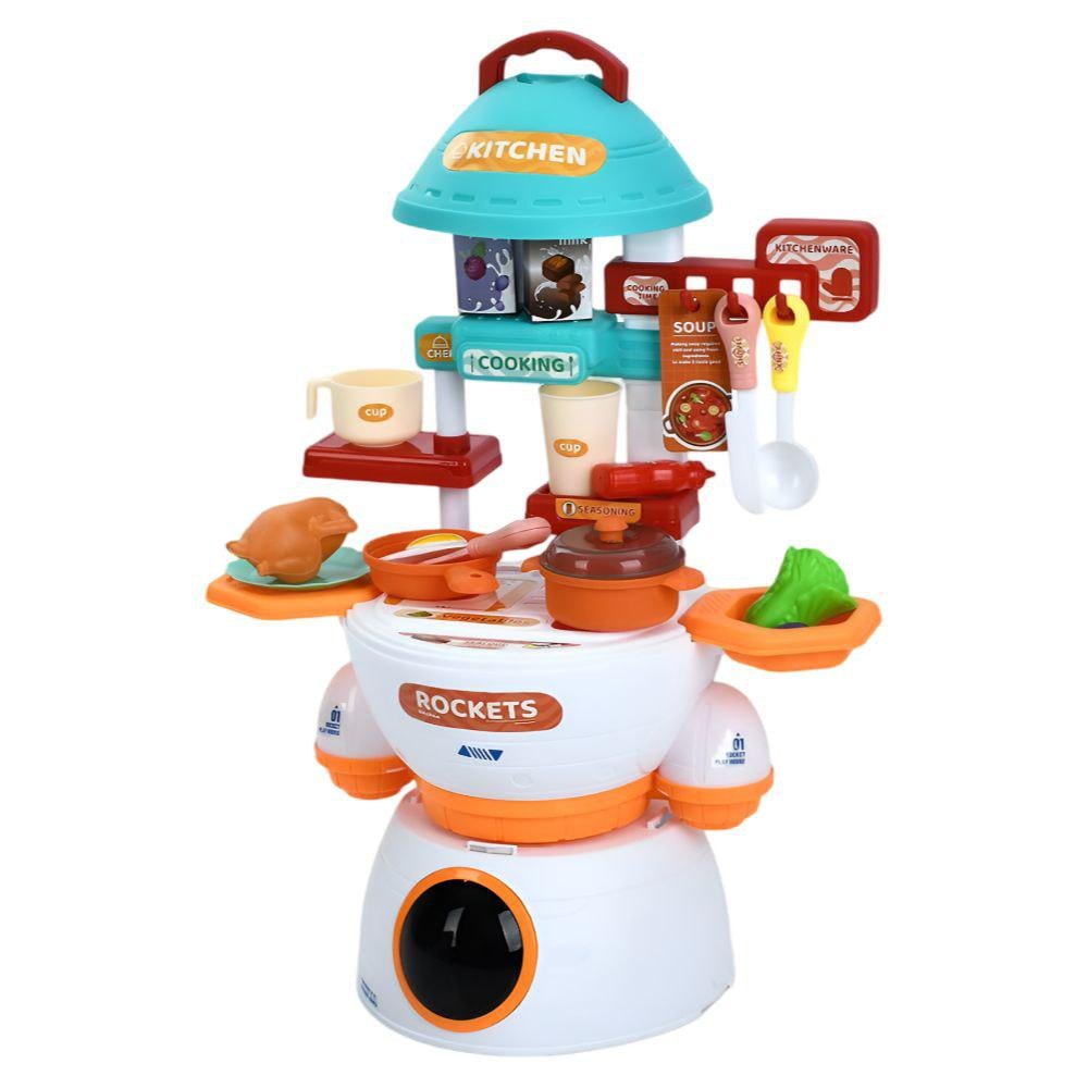 Ігрова кухня-ракета 0421-14B 31 предмет 33x49x19 см Ігрова кухня-ракета 0421-14B 31 предмет 33x49x19 см