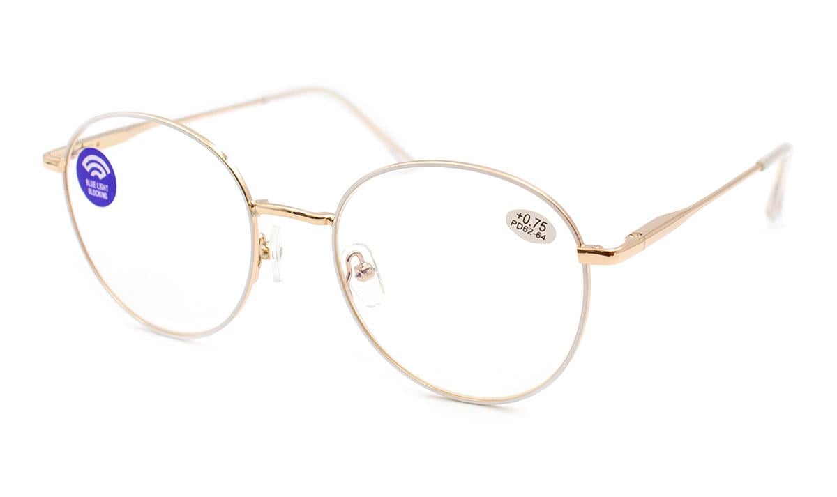 Окуляри для зору унісекс Verse 323102-C3 Blue blocker в металевій оправі +1.75 (10373132)