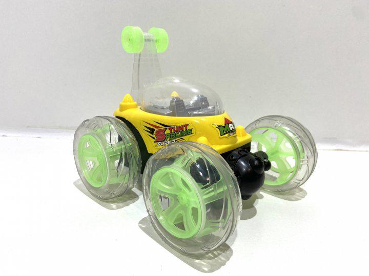 Машинка перевертыш на радиоуправлении Bambi 9802 M-11 трюковая со световыми и звуковыми эффектами Желтый (41722181)