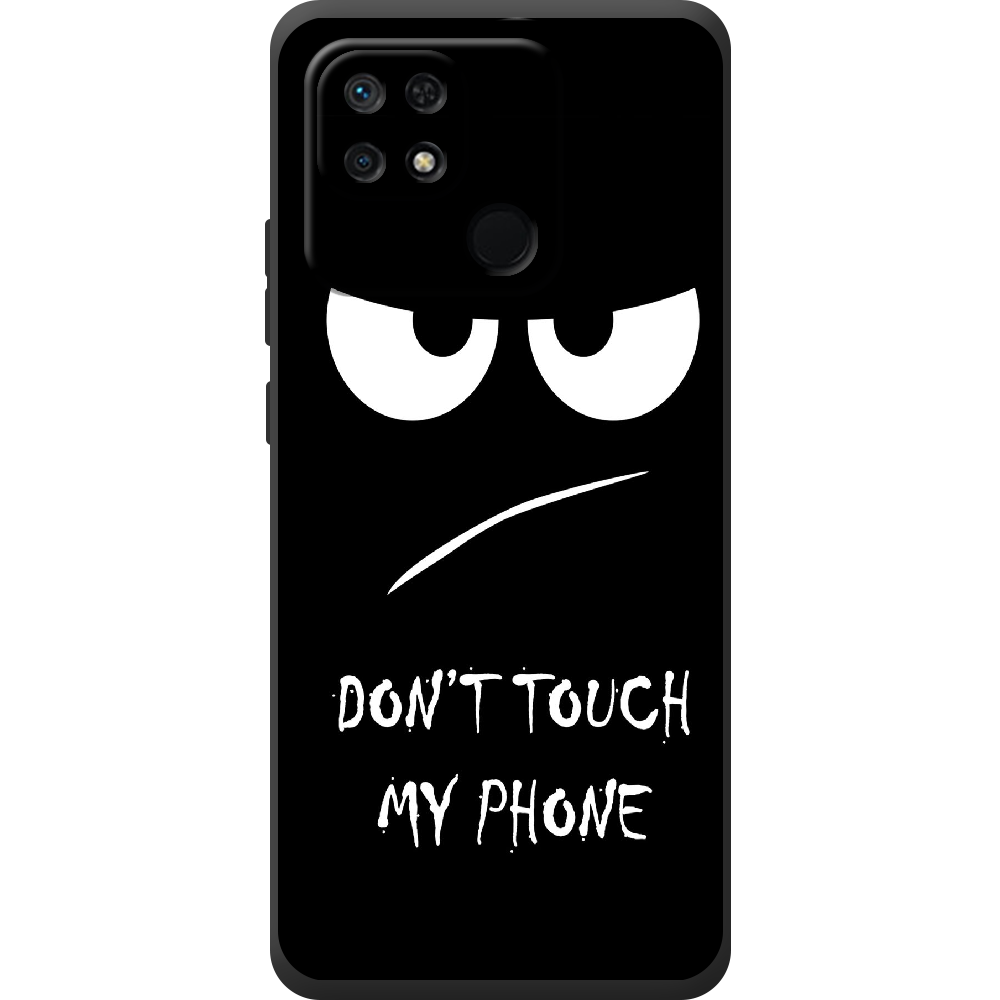 Чехол BoxFace Xiaomi Redmi 10C Don't Touch my Phone Черный силикон (44304-up535-44307)