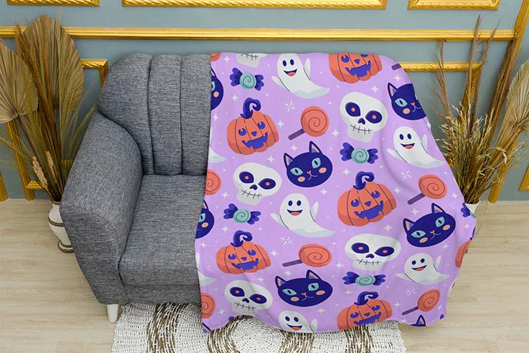 Плед Halloween Magic Pattern плюш однослойный 135х150 см (114451)