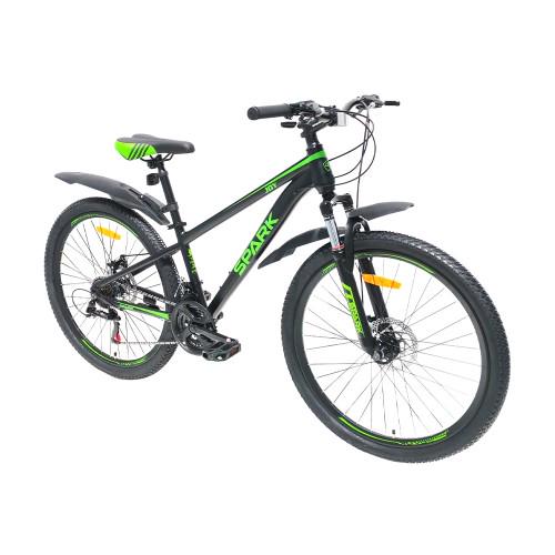 Велосипед Spark JOY колеса 26"/стальная рама 13" Черно-салатовый (26351969) - фото 2