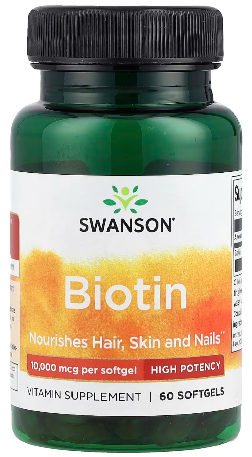 Биотин Swanson Biotin 10 000 мг 60 софтгель Биотин Swanson Biotin 10 000 мг 60 софтгель