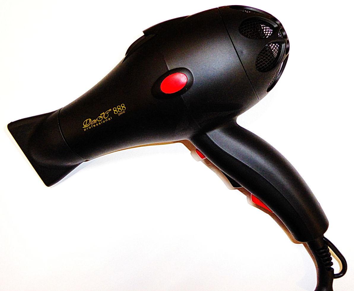 Фен професійний ДенІС professional 888 з 2-ма насадками/дифузор 2000 Вт Black Matt (1453070645) - фото 7 Фен професійний ДенІС professional 888 з 2-ма насадками/дифузор 2000 Вт Black Matt (1453070645) - фото 7
