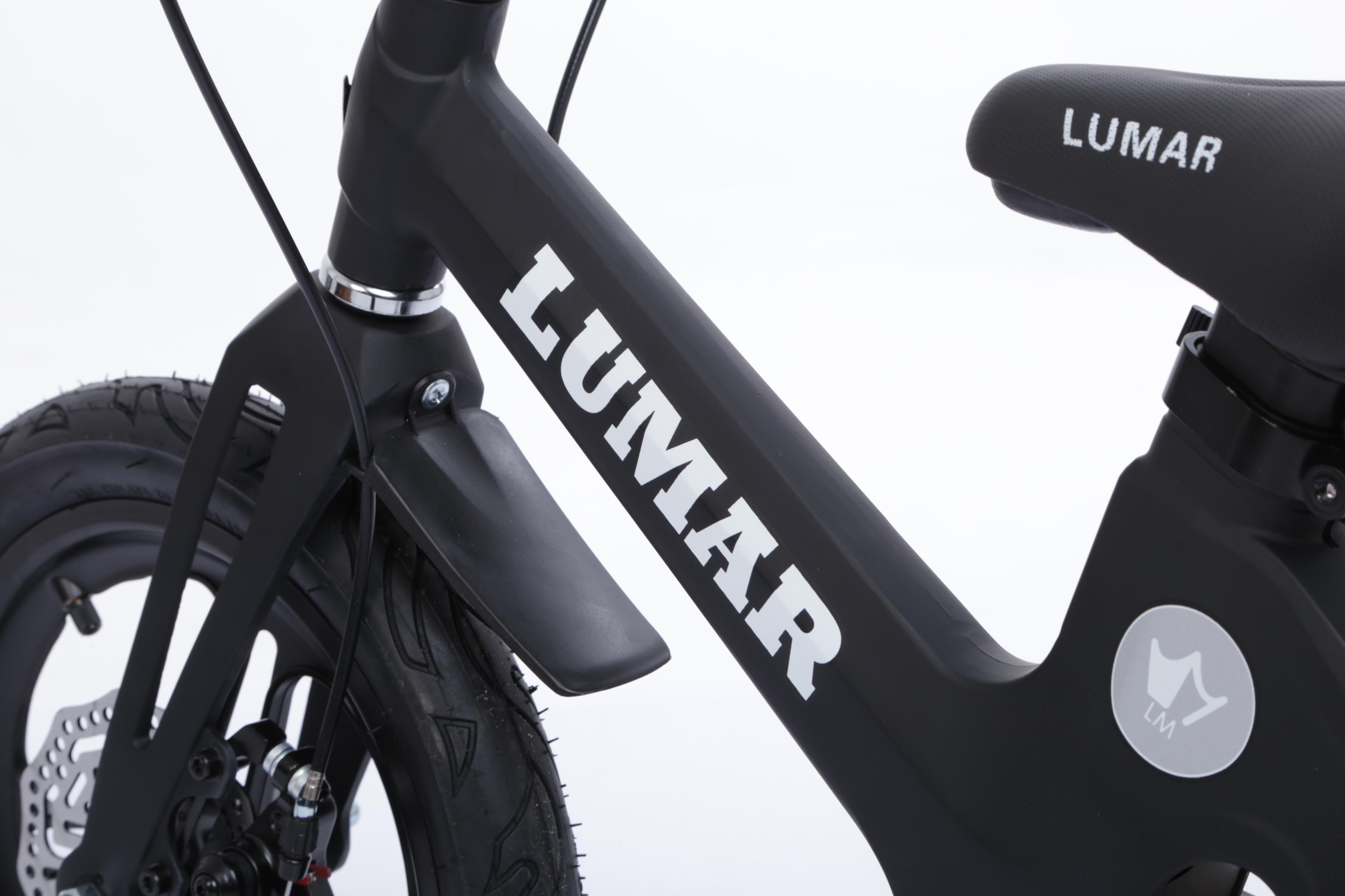 Магнієвий дитячий велосипед LUMAR 18'' Чорний матовий (1802) - фото 11