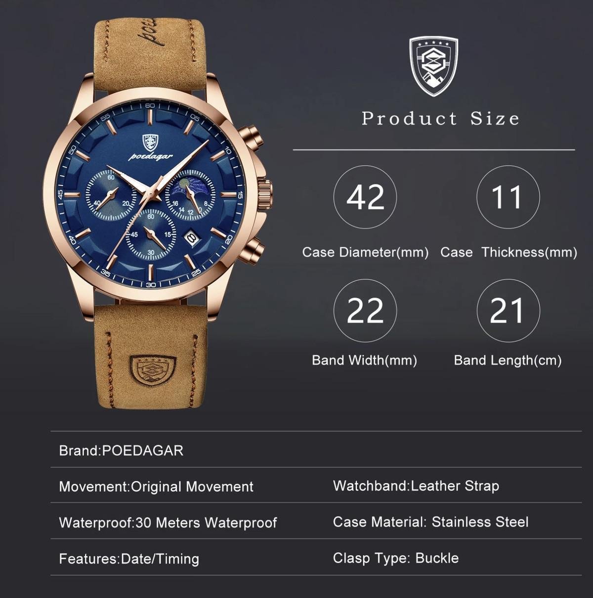 Часы наручные Poedagar West (2435837613) - фото 10