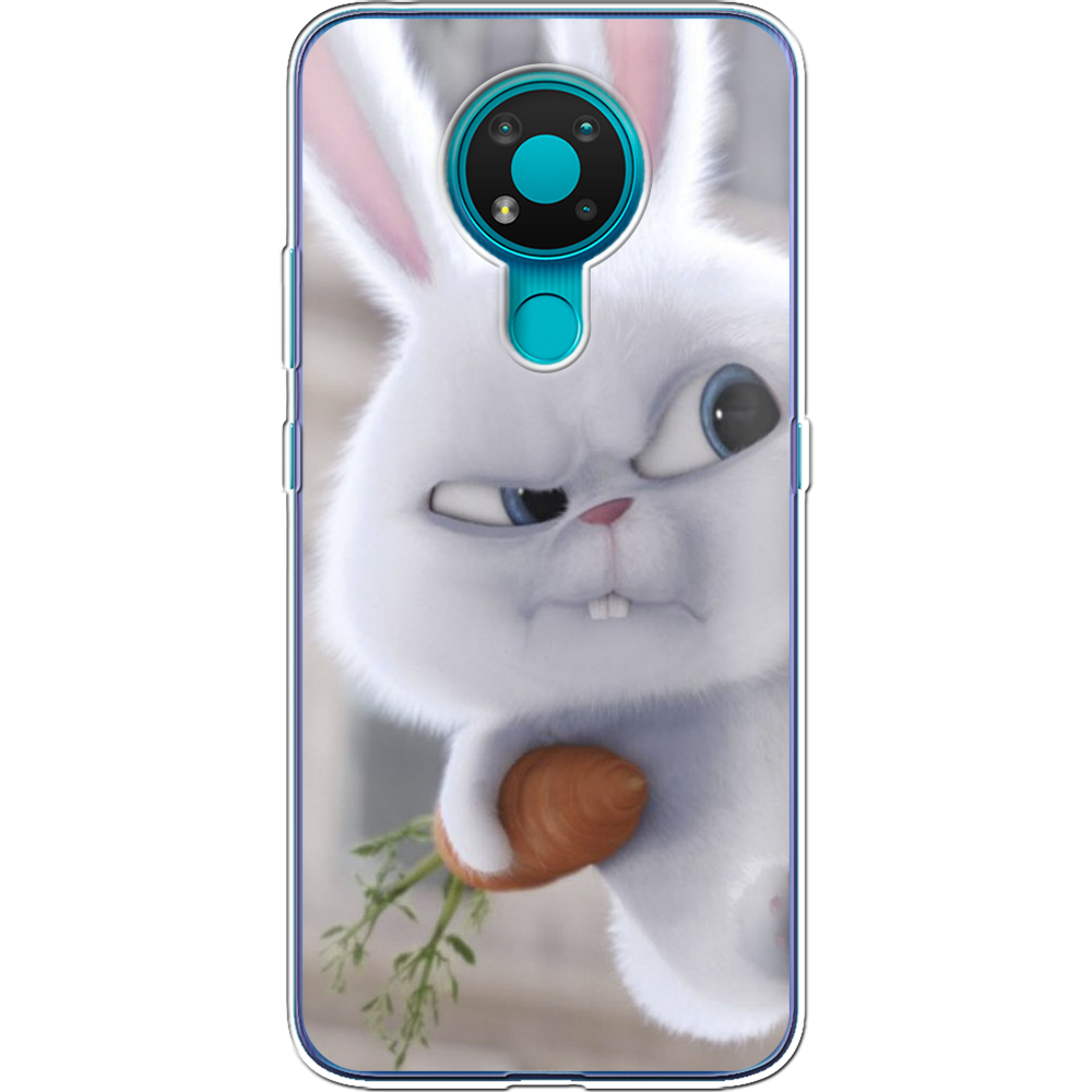 Чохол Boxface Nokia 3.4 Rabbit Snowball Прозорий силікон (41292-up1116-41292)