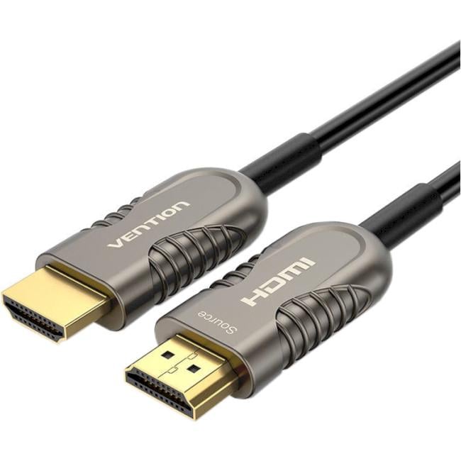 Кабель оптический для передачи данных Vention HDMI v2.1 Male to Male 15 м Черный (AAZBN)
