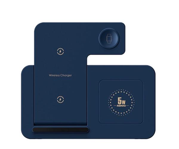 Пристрій зарядний бездротовий Remax RP-W60 для смартфонів з технологією Qi Blue