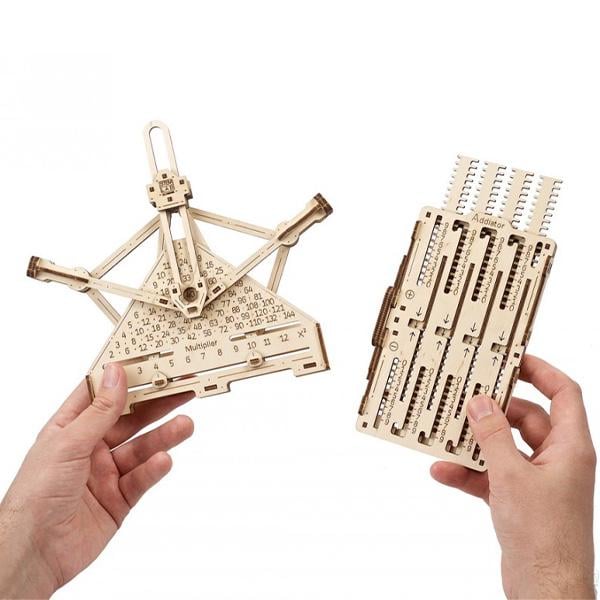 Механическая STEM-модель Ugears STEM Lab 2в1 Арифметический набор - фото 2