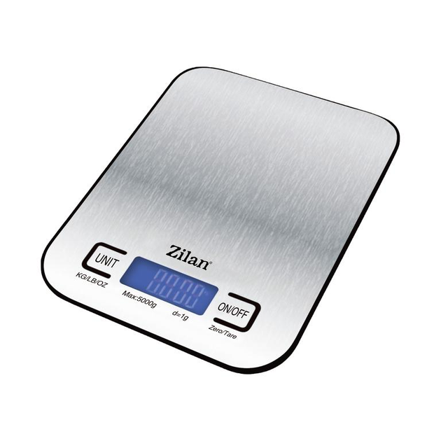 Кухонні ваги Zilan ZLN2984 до 5 кг з платформою з нержавіючої сталі