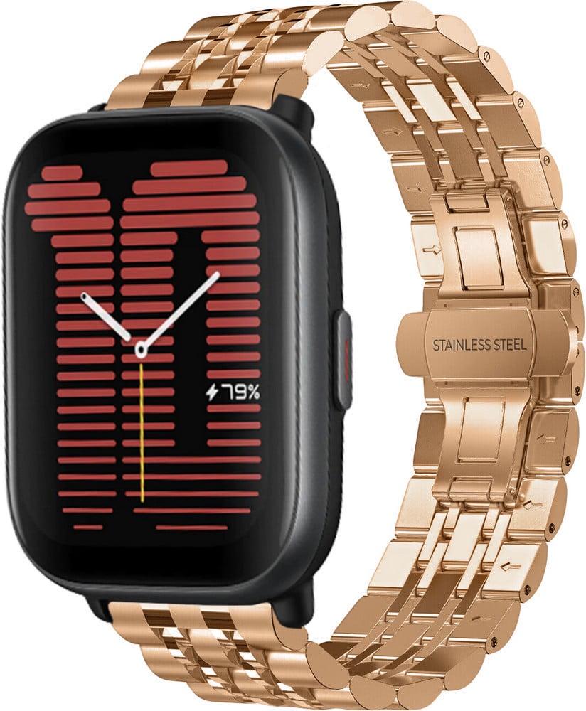 Ремешок металлический Spinye для Amazfit Active Rose Gold (38404-27)