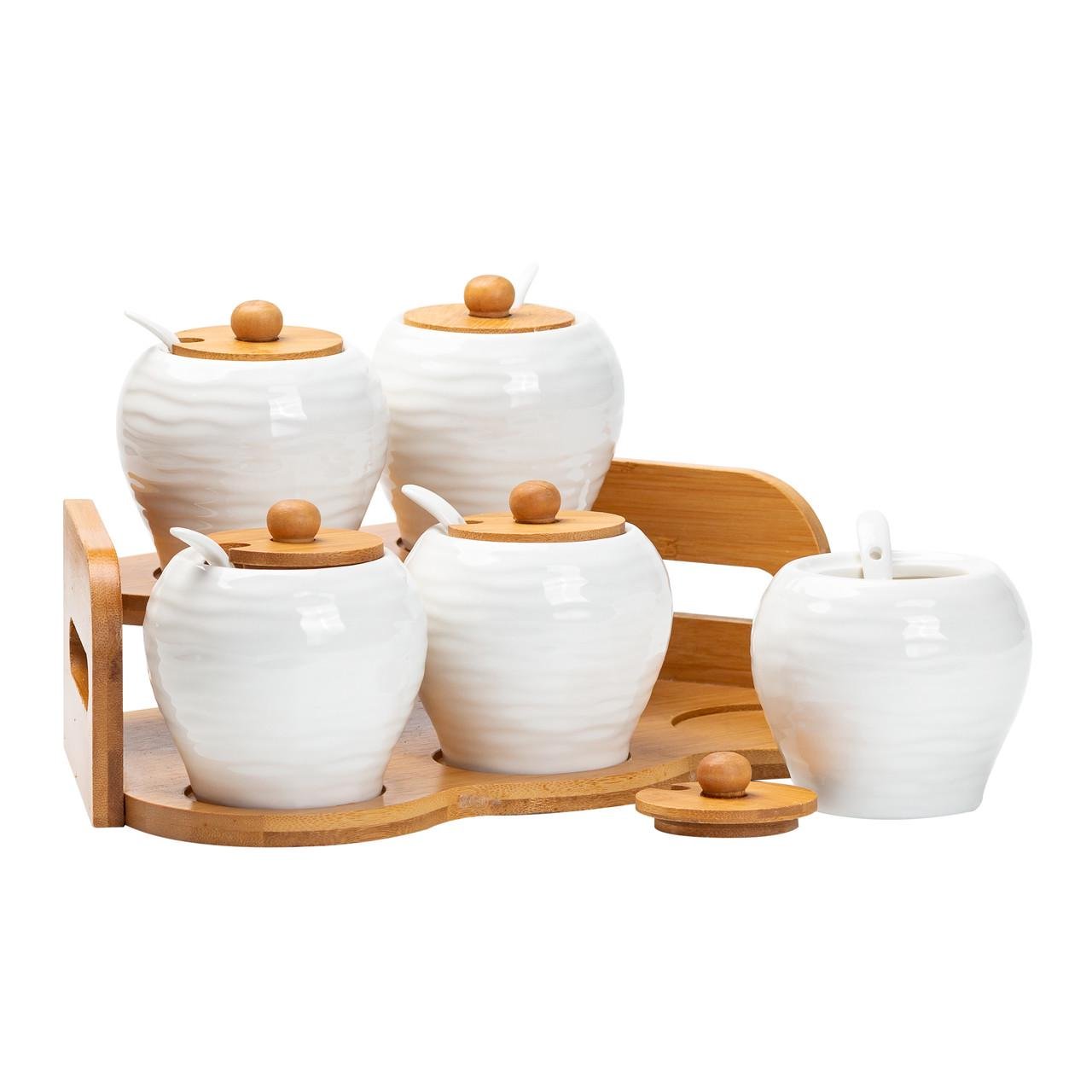 Набор банок для сыпучих продуктов 5 шт. по 250 мл - фото 4