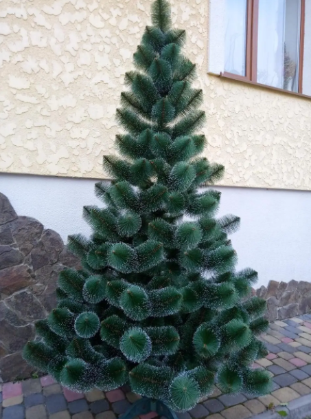 Штучна сосна з ПВХ з підставкою 1,8 м Темно-Зелений/Білий (NYT15261) - фото 12 Штучна сосна з ПВХ з підставкою 1,8 м Темно-Зелений/Білий (NYT15261) - фото 12