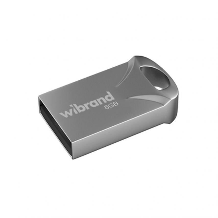 Флеш-пам'ять USB Wibrand Hawk 8GB USB 2.0 Silver