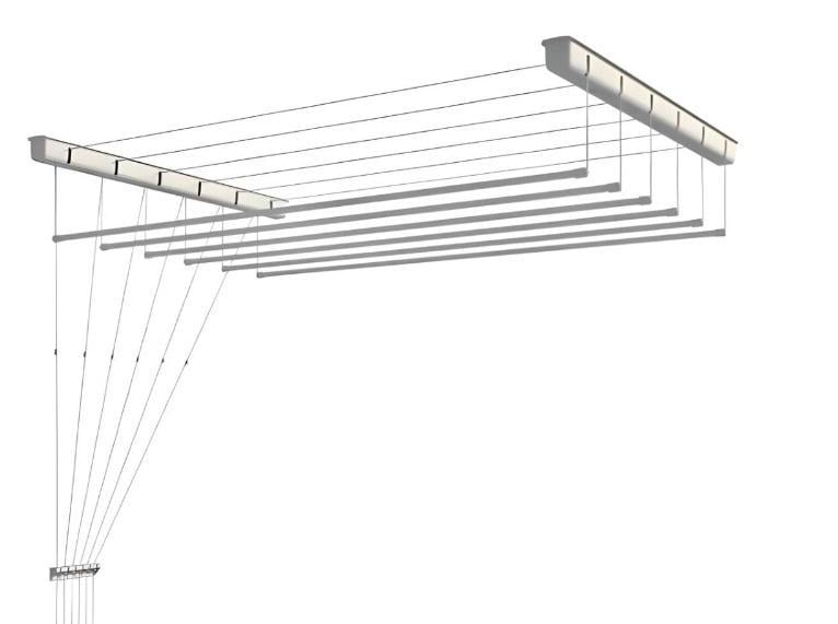 Сушка для белья Well 1,5 м на 6 прутьев из нержавеющей стали (PL150NER) Сушка для белья Well 1,5 м на 6 прутьев из нержавеющей стали (PL150NER)