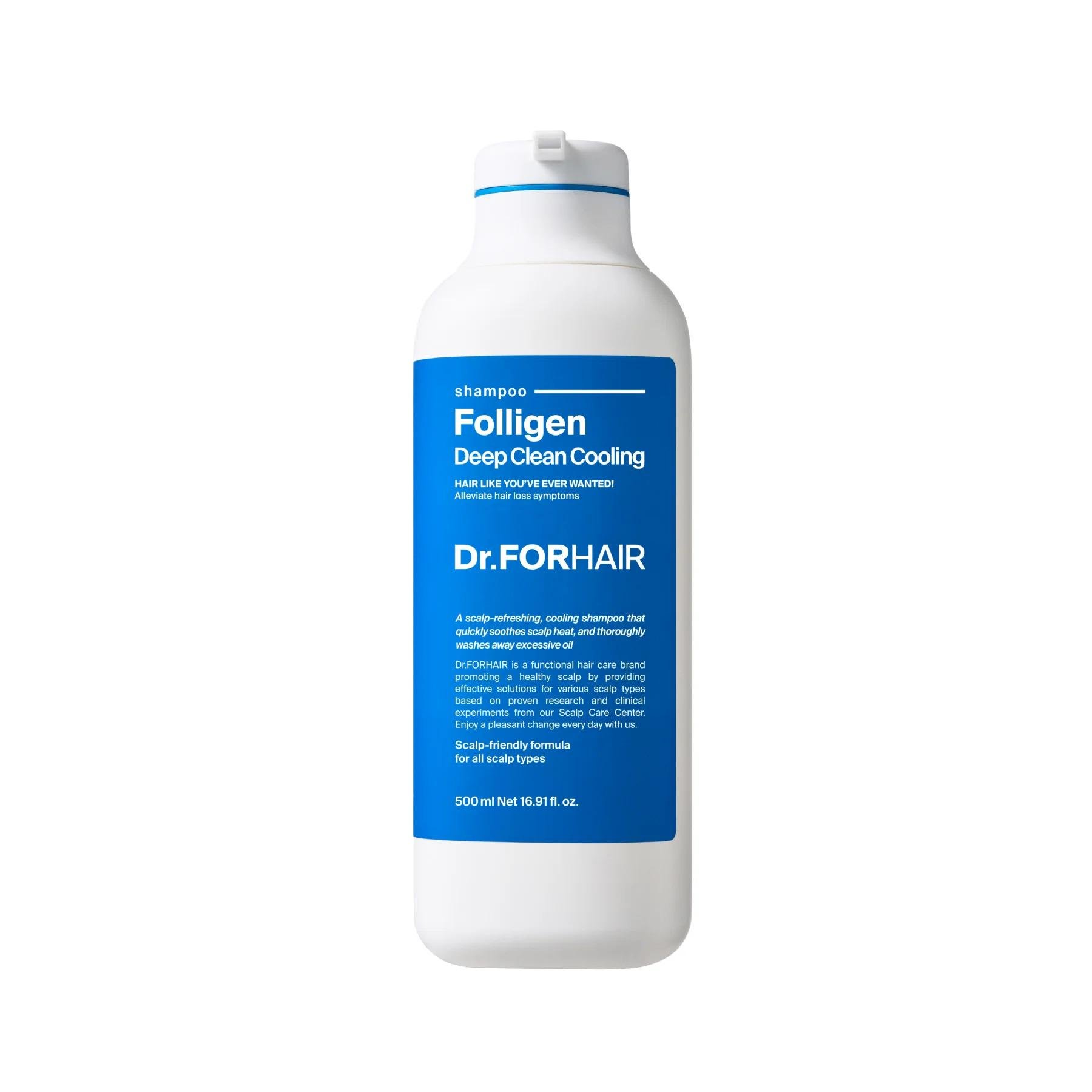 Шампунь глибокоочищаючий з ефектом охолодження Dr.Forhair Folligen Deep Clean Cooling Shampoo 500 мл (23335662)