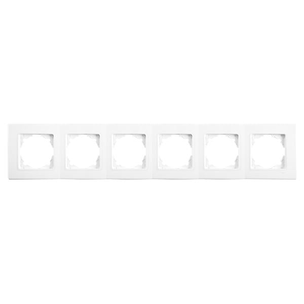 Рамка Viko Linnera 6-местная Белый