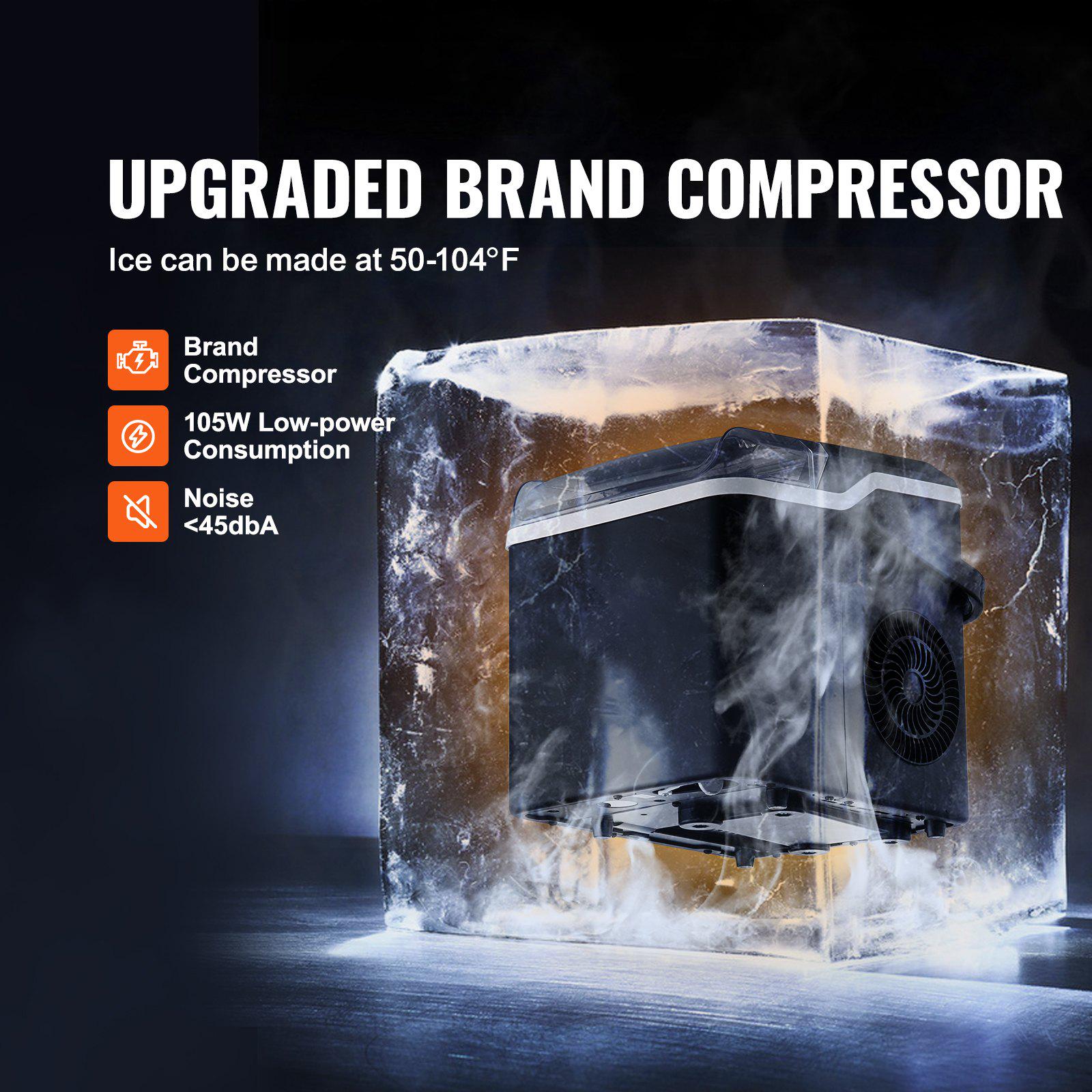 Льодогенератор міні Vevor 150W 12 кг/24 год (1107777) - фото 9