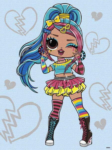 Картина номерів Ideyka L.O.L. Surprise! Tweens Emma Emo 30x40 см (KHO6278)
