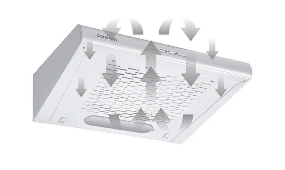 Вытяжка кухонная Concept OPP1050 подвесная с рециркуляцией 89 Вт (CNT_opp1050) - фото 2 Вытяжка кухонная Concept OPP1050 подвесная с рециркуляцией 89 Вт (CNT_opp1050) - фото 2