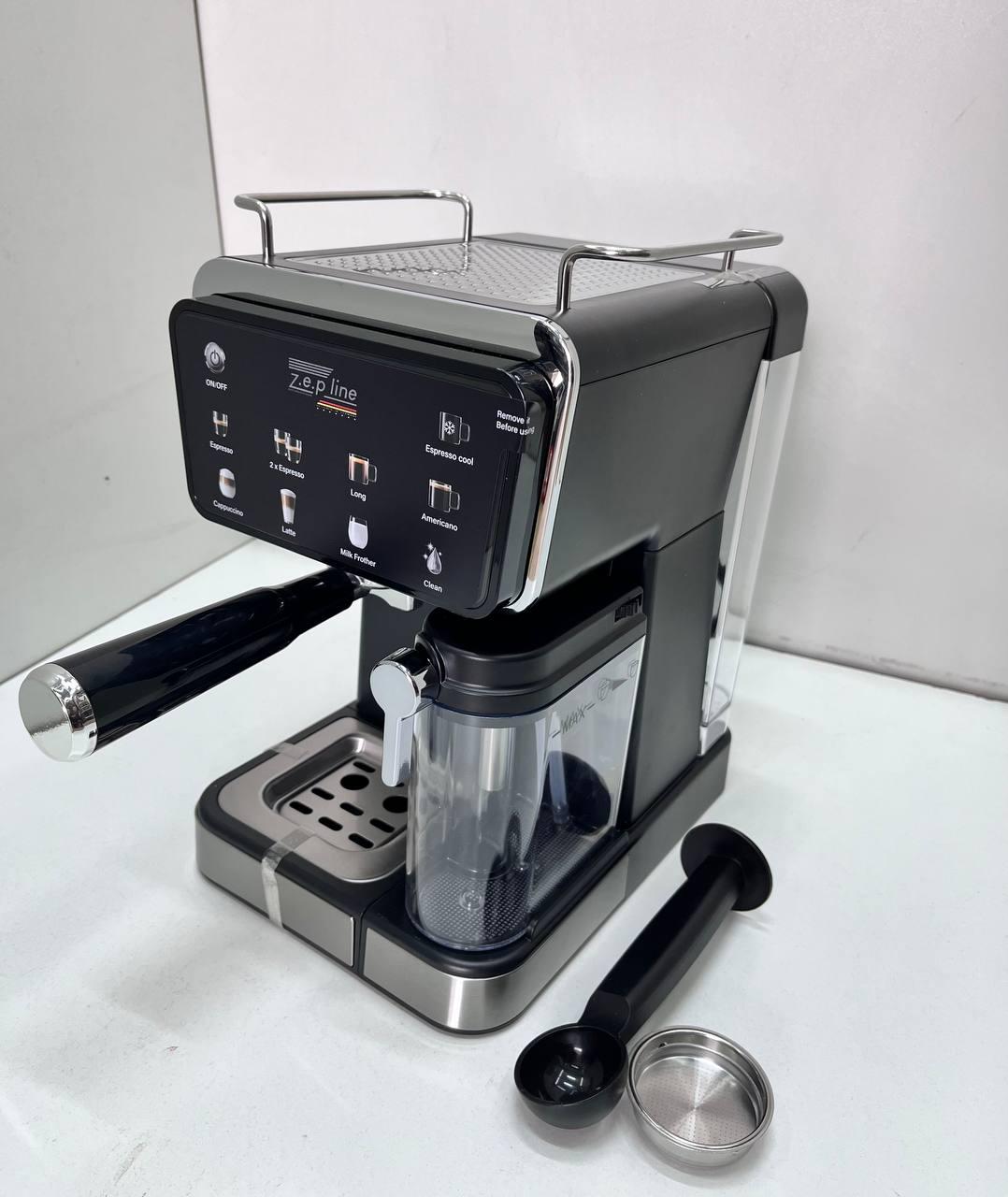 Кофеварка рожковая ZepLine с автоматическим капучинатором 3000 Вт 20 Бар (25650782) - фото 3 Кофеварка рожковая ZepLine с автоматическим капучинатором 3000 Вт 20 Бар (25650782) - фото 3