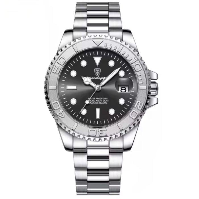 Годинник наручний чоловічий Poedagar Pilot Silver (1800)