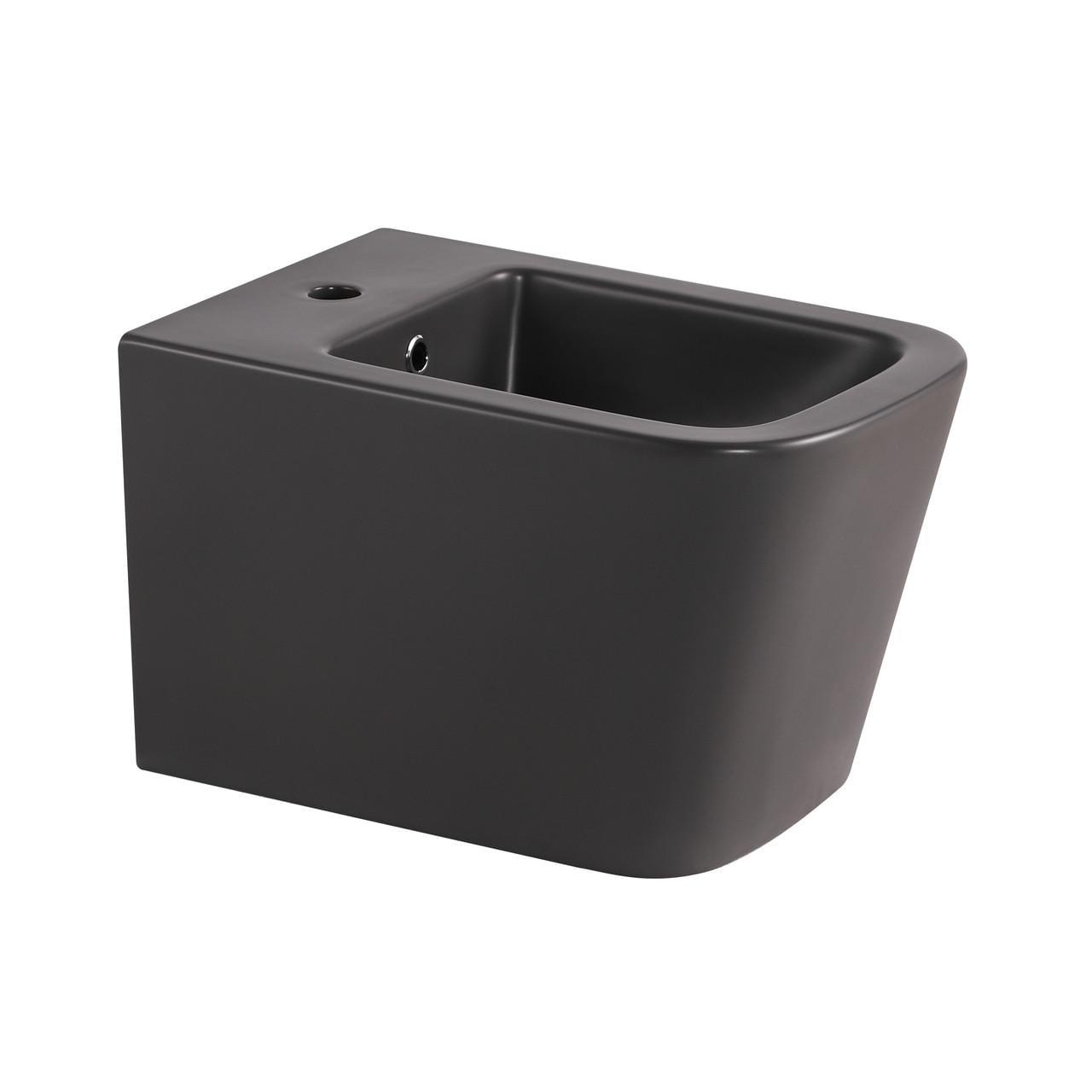 Біде підвісне Qtap Tern 520x350x330 мм Anthracite (QT17551303GAN)