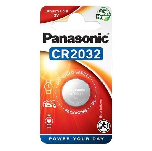 Батарейка литиевая Panasonic CR2032 Lithium CR-2032EL/1B 3-6В (570243)