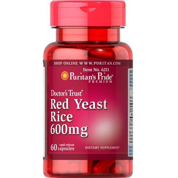 Красный рис Puritan's Pride Red Yeast Rice 600 мг 60 Caps