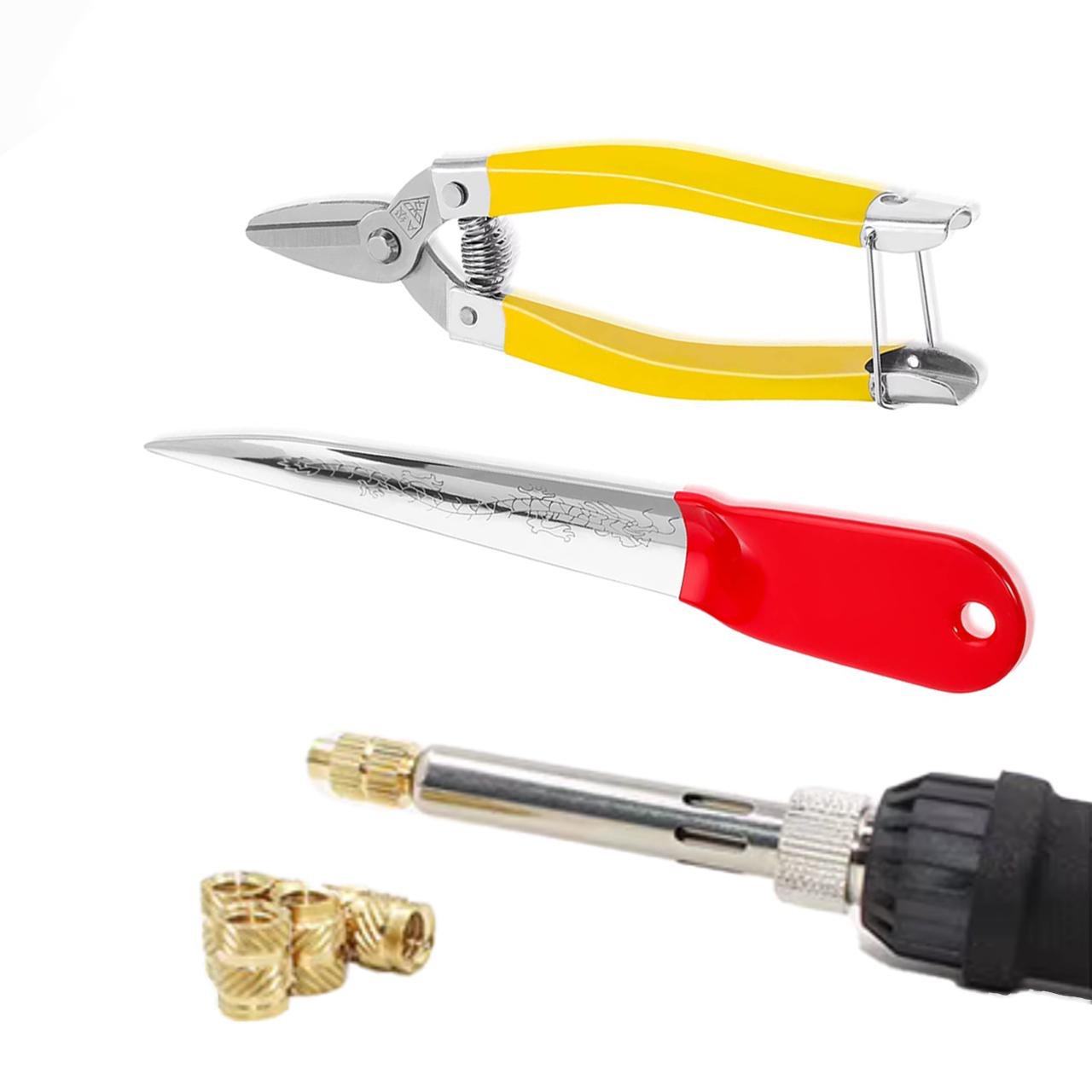 Набір інструментів для ротанга плетіння лопатка/кусачки/паяльник (27721460)