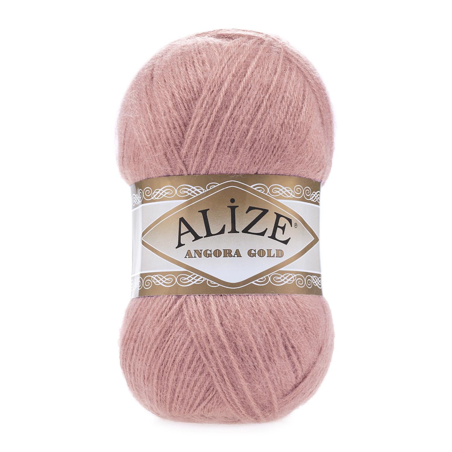 Пряжа Alize Angora Gold 144 Темная пудра (6288)