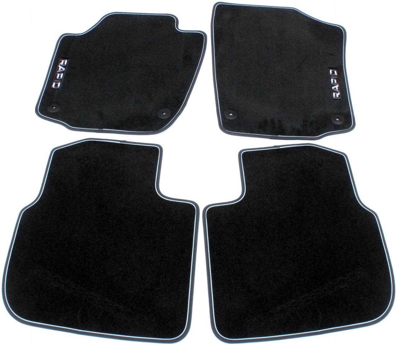 Коврики в салон Skoda Rapid 2012 - текстильные 4 шт. (5JB061404)