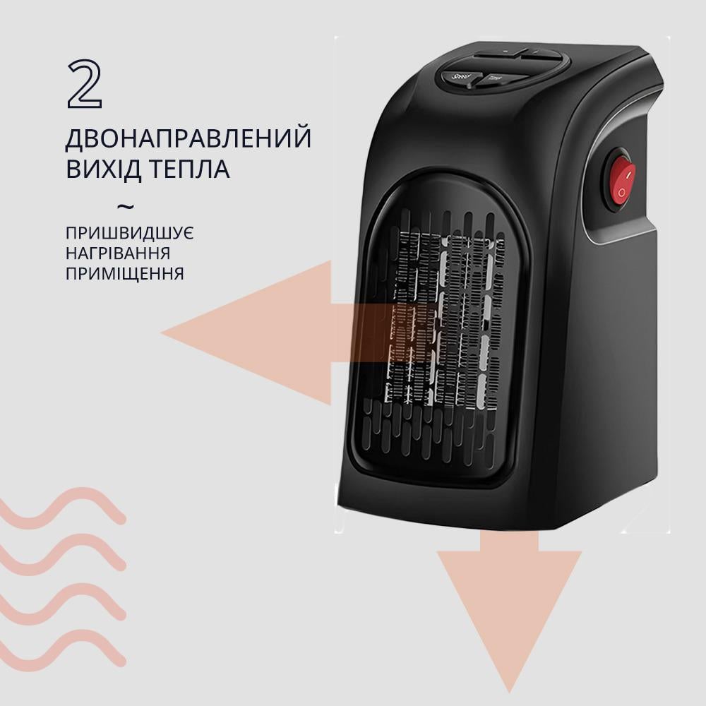 Тепловентилятор-мини Handy Space Heater настенный (96419) - фото 9