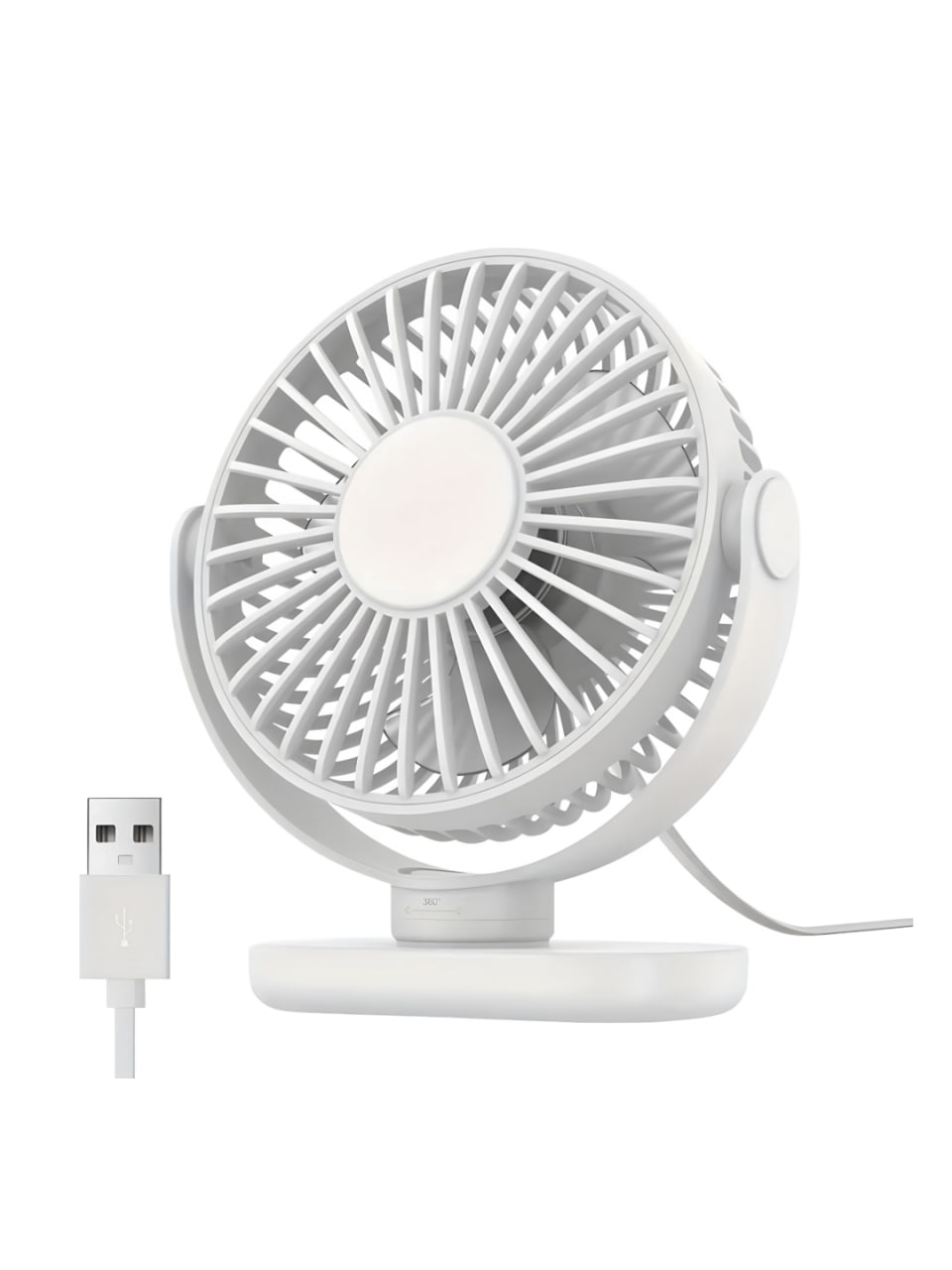 Вентилятор переносний MLS6110 на акумуляторі від USB для кемпінгу/офісу та дому Рожевий 83b0d99c - фото 6