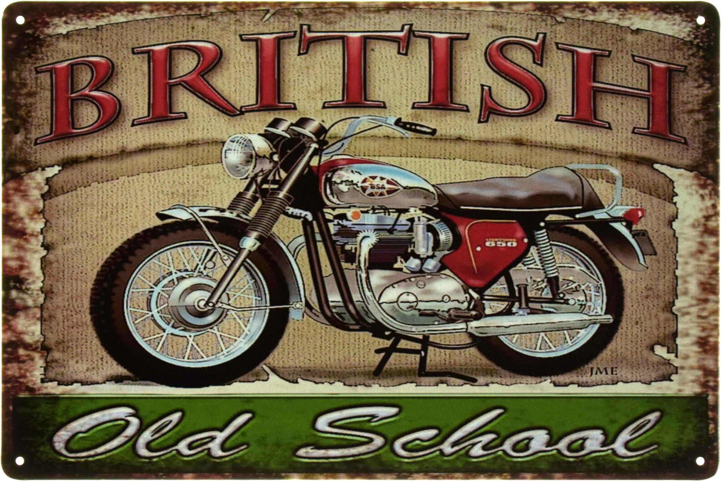 Металева табличка British Old School 20x30 см