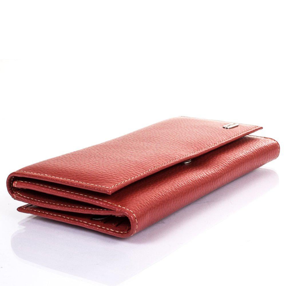 Кошелек женский кожаный CANPELLINI 8900 Красно-оранжевый - фото 4