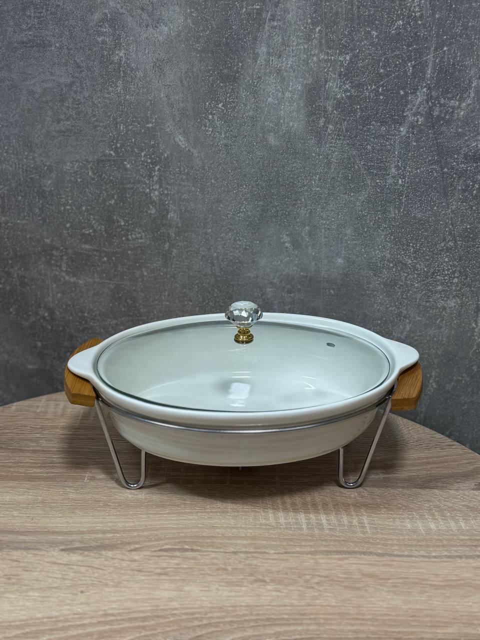 Мармит Lenardi 3370 керамический 1,1л Белый