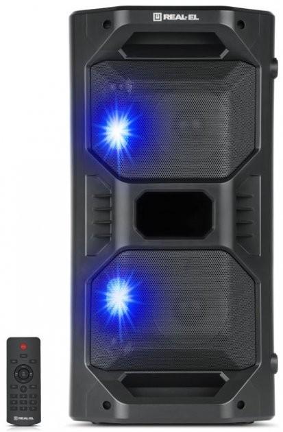 Система акустическая Real-El X-757 Black /TWS/Bluetooth/подсветка/караоке/FM 50 Вт - фото 2