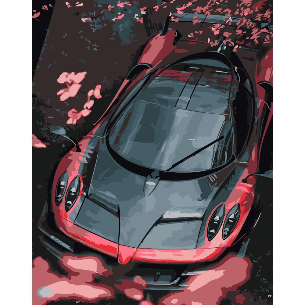 Картина по номерам Strateg Премиум Суперкар 40x50 см (DY226)