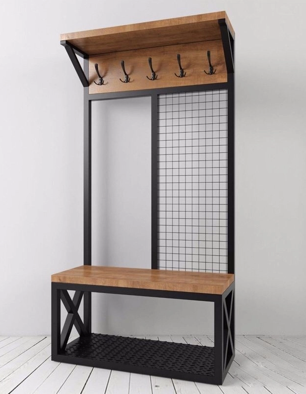 Вешалка для прихожей EcoLoft IN-2269 в стиле лофт (24643670)