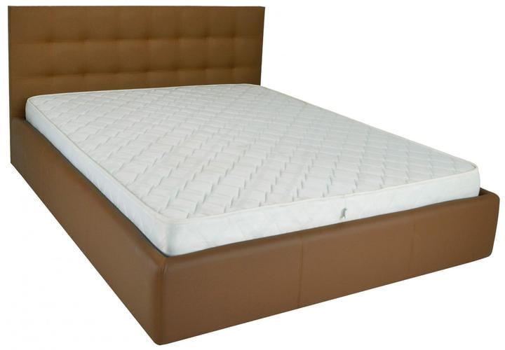 Кровать-подиум двуспальная ChesterNew Design Standart Rocky экокожа 180х190 см Коричневый