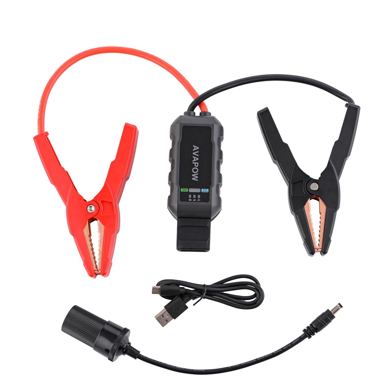 Пусковий пристрій Jump Starter AVAPOW для авто A58 4000A 71,04 Wh/19200mAh (21529897) - фото 4