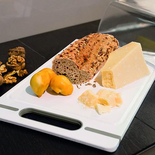 Кухонна дошка STEFANPLAST Italian Chef L 34x22 см Біло-сірий (51412) - фото 2 Кухонна дошка STEFANPLAST Italian Chef L 34x22 см Біло-сірий (51412) - фото 2