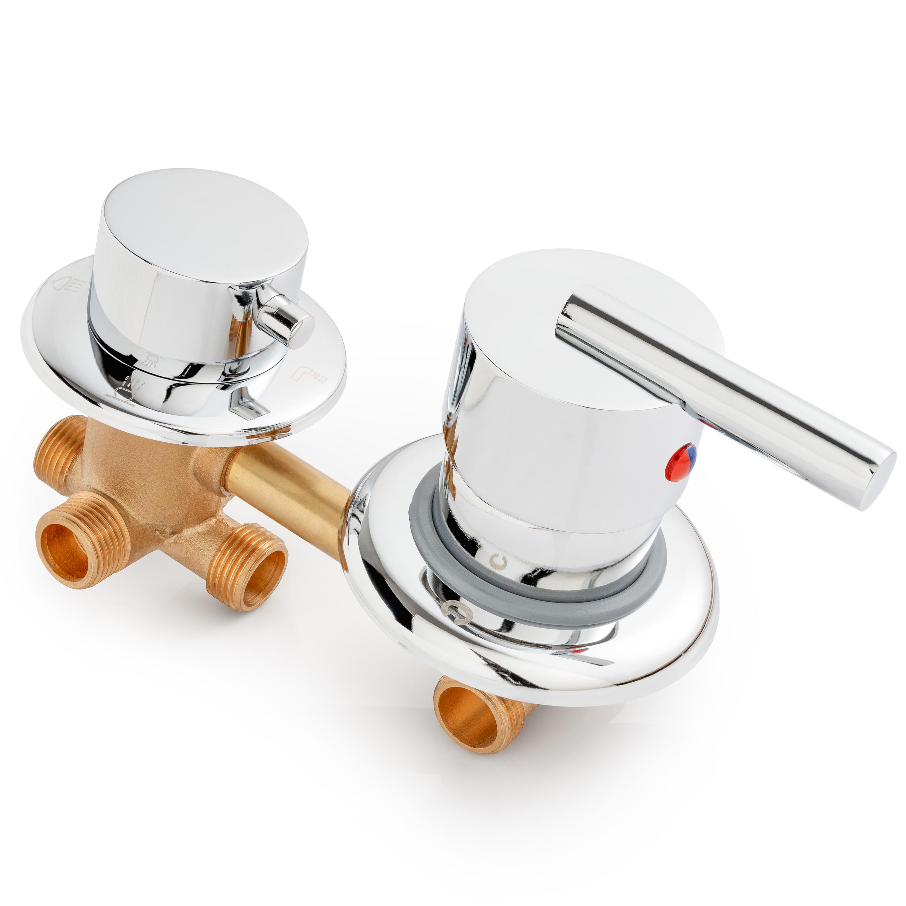 Смеситель для душевой кабины на 4 положения с подключением 1/2 (31403333)