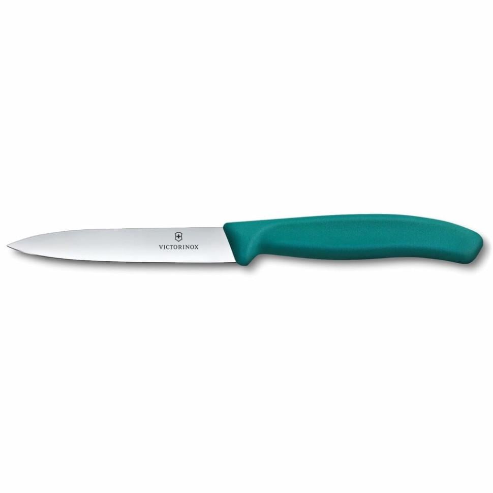 Кухонний ніж для овочів Victorinox Swiss Classic 6 7704.C1 10 см Зелений (32534629)