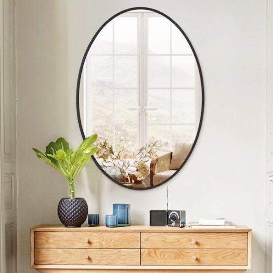 Зеркало формы эллипс в металлической раме Dorian (D 010 – 60 – 80)