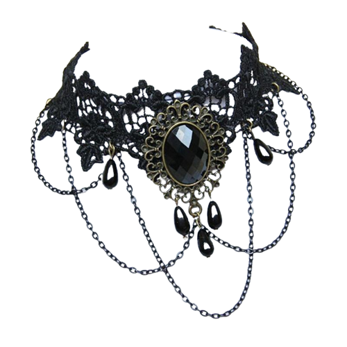 Регулируемый чокер Fashion Jewelry с цепочками и кристаллами 30х5 см
