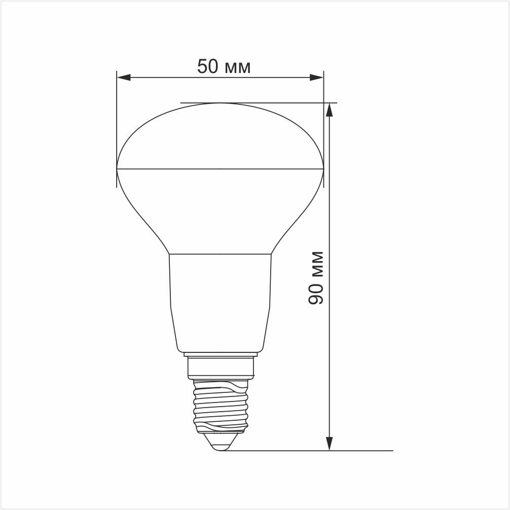 Лампа LED TITANUM R50 6 W E14 4100K 220V (TLR5006144) - фото 3